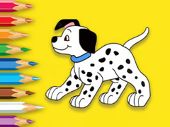 Lalao Coloring Book: Cute Spotted Dog