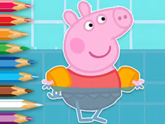 Lalao Coloring Book: Peppa Swimming