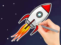 Lalao Coloring Book: Flying Rocket