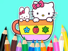 Lalao Coloring Book: Kitty Cup