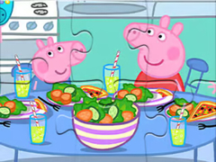 Lalao Jigsaw Puzzle: Peppa Dinner Time