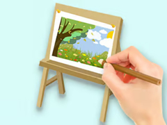 Lalao Coloring Book: Paysage Drawing Board
