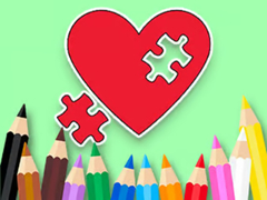 Lalao Coloring Book: BTS Heart Jigsaw