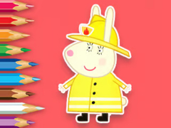 Lalao Coloring Book: Rabbit Firefighter