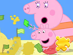 Lalao Jigsaw Puzzle: Peppa Pig Making Sand