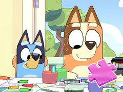 Lalao Jigsaw Puzzle: Bluey Family Coloring Day