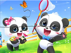 Lalao Jigsaw Puzzle: Baby Panda Spring Outing