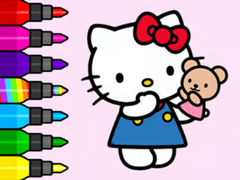 Lalao Coloring Book: Hello Kitty Teddy Bear