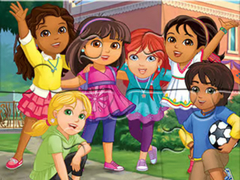 Lalao Jigsaw Puzzle: Dora Into City