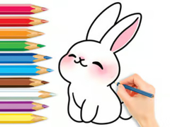 Lalao Coloring Book: Cute Rabbit