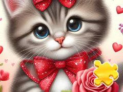 Lalao Jigsaw Puzzle: Rose Cat