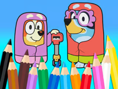 Lalao Coloring Book: Bluey Flossing Grannies