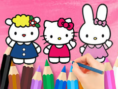 Lalao Coloring Book: Hello Kitty With Friends