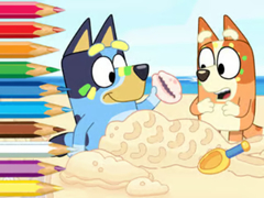 Lalao Coloring Book: Bluey On The Beach