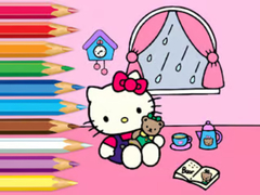 Lalao Coloring Book: Hello Kitty Rainy Day