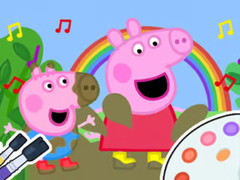 Lalao Coloring Book: Peppa Pig Muddy Funny