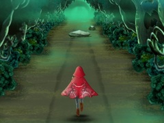 Lalao Cerise Hood Run Through the Woods