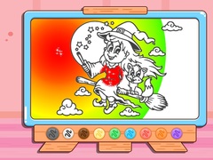 Lalao Coloring Book: Halloween Little Witch