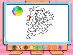 Lalao Coloring Book: Flower Bouquet