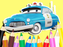 Lalao Coloring Book: Cars Sheriff