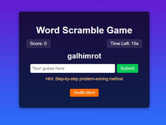 Lalao Word Scramble Game Challenge