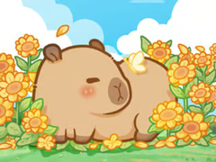 Lalao Jigsaw Puzzle: Capybara In Sunflowers
