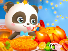 Lalao Jigsaw Puzzle: Little Panda Thanksgiving Feast