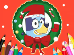 Lalao Coloring Book: Bluey Santa Claus