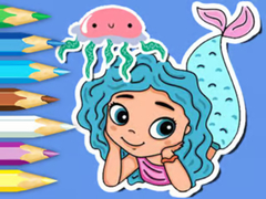 Lalao Coloring Book: Jellyfish Mermaid
