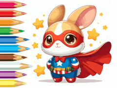 Lalao Coloring Book: Super Rabbit