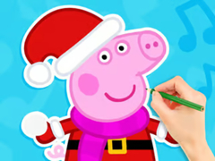 Lalao Coloring Book: Peppa Pig Snowman
