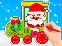 Lalao Coloring Book: Christmas Train