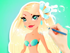 Lalao Coloring Book: Aqua Mermaid