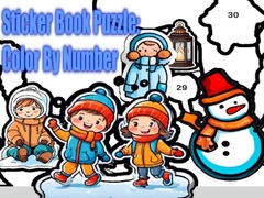Lalao Sticker Book Puzzle: Color By Number