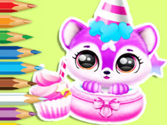 Lalao Coloring Book: Baby Fluff's Birthday