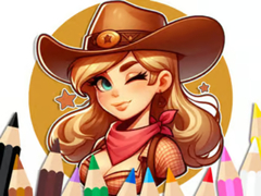 Lalao Coloring Book: Cowgirl