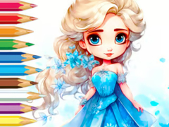 Lalao Coloring Book: Frozen Princess