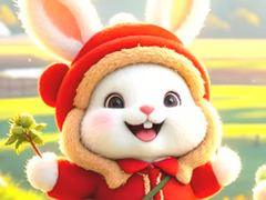 Lalao Jigsaw Puzzle: Hiking Bunny