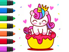 Lalao Coloring Book: Unicorn Cupcake