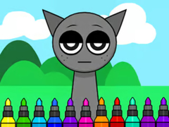 Lalao Coloring Book: Sprunki Incredibox Gray