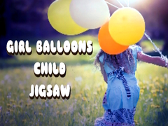 Lalao Girl Balloons Child Jigsaw