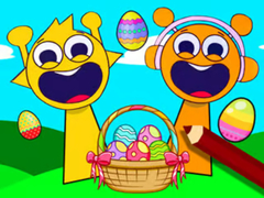 Lalao Coloring Book: Sprunki Incredibox Easter