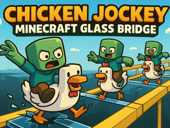 Lalao Chicken Jockey: Minecraft Glass Bridge