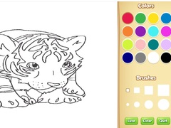Lalao Baby Tiger Coloring Book