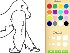 Lalao Gorilla Coloring Book for Kids
