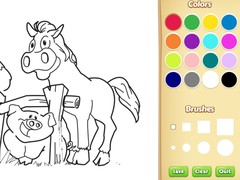 Lalao Farm Animals Coloring Book for Kids