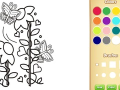 Lalao Butterflies and Flowers Coloring Book for Kids