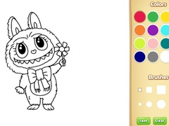 Lalao Labubu Doll Coloring Book for Kids