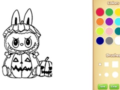 Lalao Halloween Labubu Coloring & Drawing Game