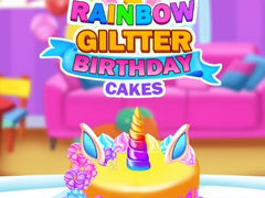 Lalao Rainbow Glitter Birthday Cakes